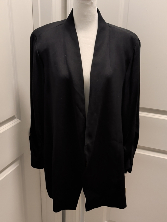 Nordstrom Jackets & Blazers - Nordstrom Halogen  NWT $119 Size 2X Black Open-Front Draped Blazer